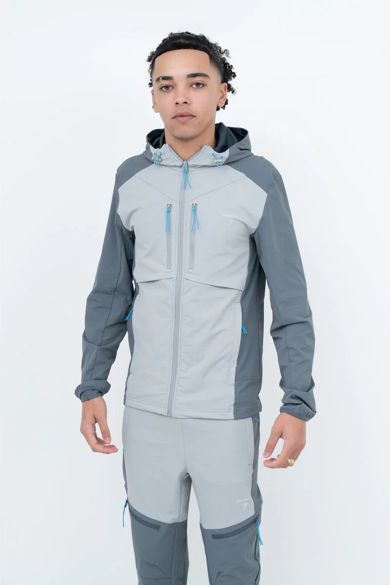 GRIID EDGE TRACKSUIT - STONE/BLUE - Image 3