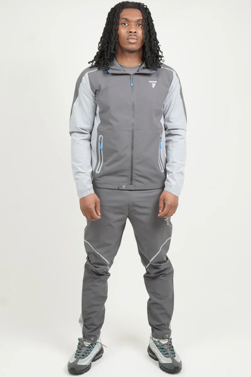 GRIID REFLECT TRACKSUIT - DARK GREY/LIGHT GREY/BLUE