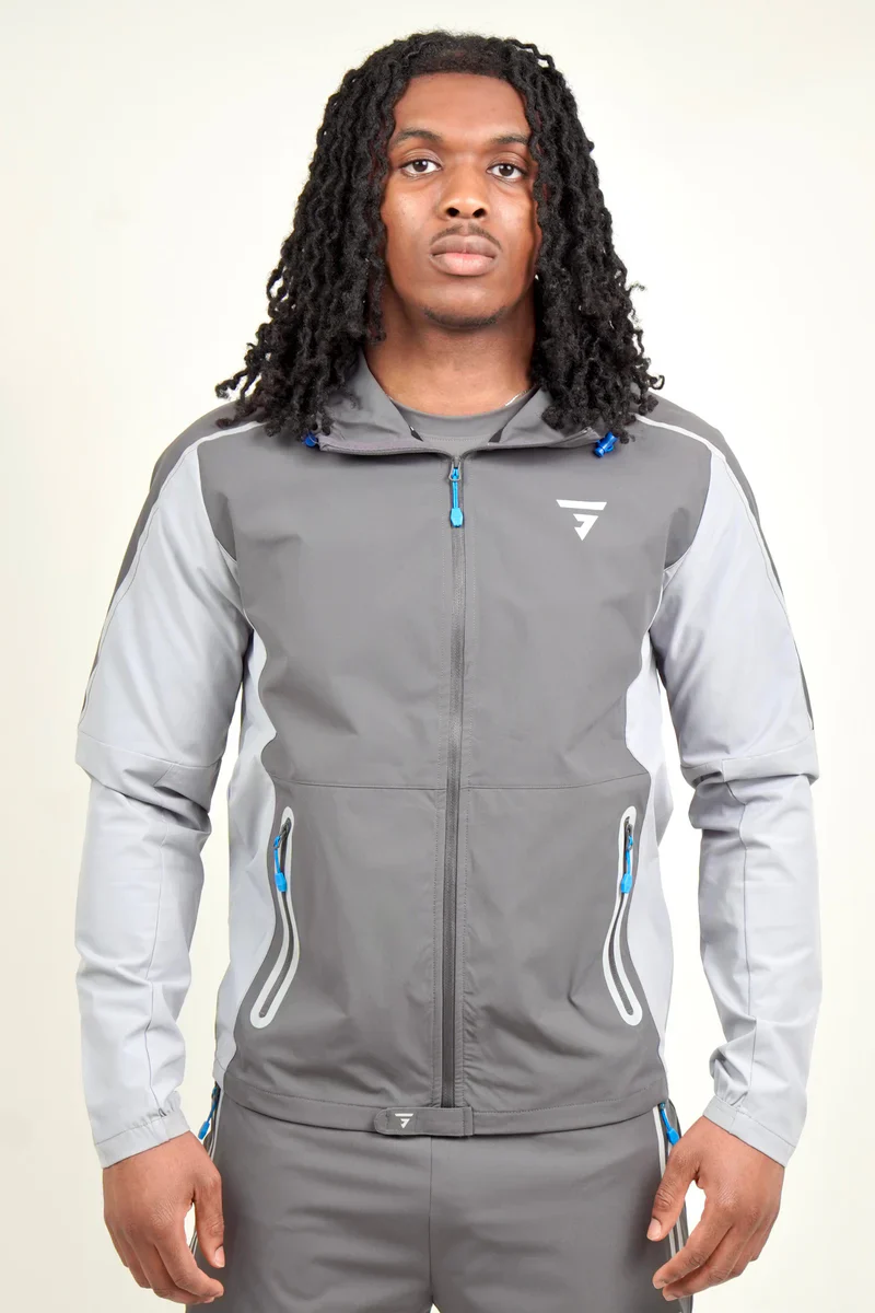 GRIID REFLECT TRACKSUIT - DARK GREY/LIGHT GREY/BLUE - Image 2