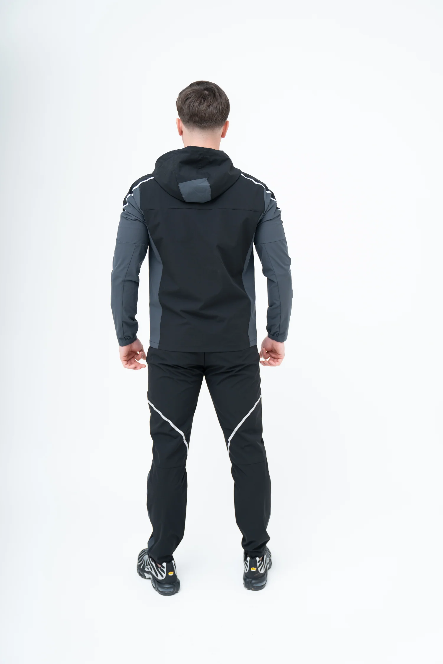 GRIID REFLECT TRISET TRACKSUIT/T-SHIRT - BLACK/ASPHALT - Image 3
