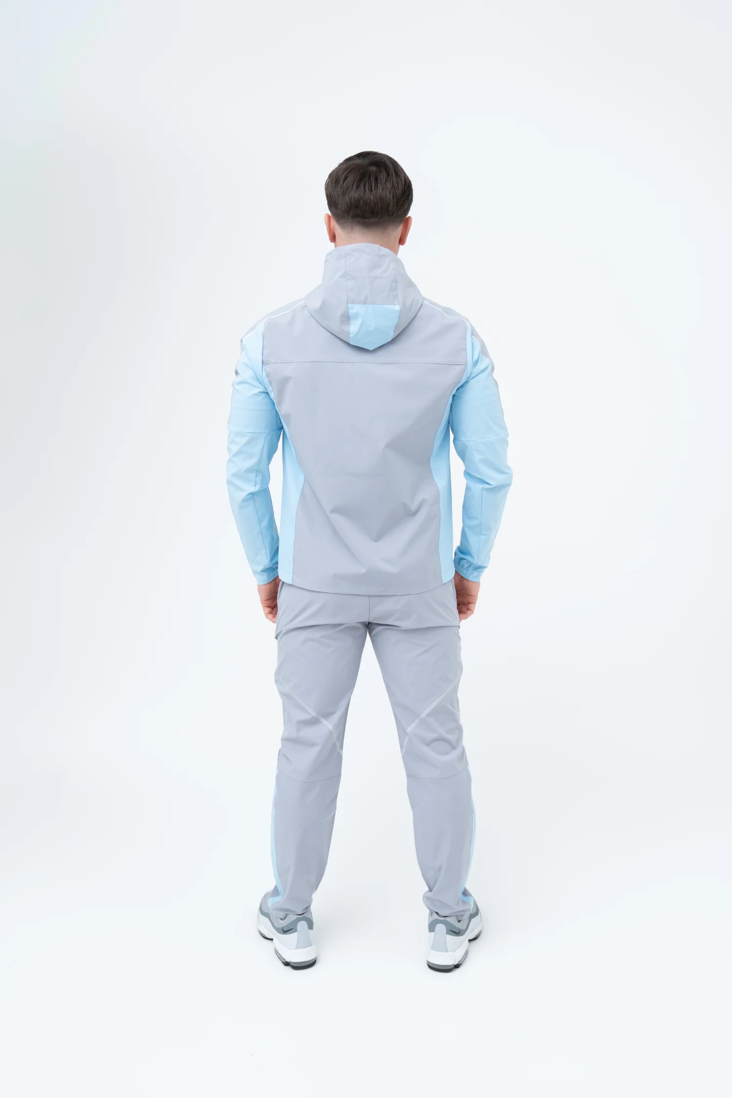 GRIID REFLECT TRISET TRACKSUIT/T-SHIRT - LIGHT GREY/SKY BLUE - Image 3